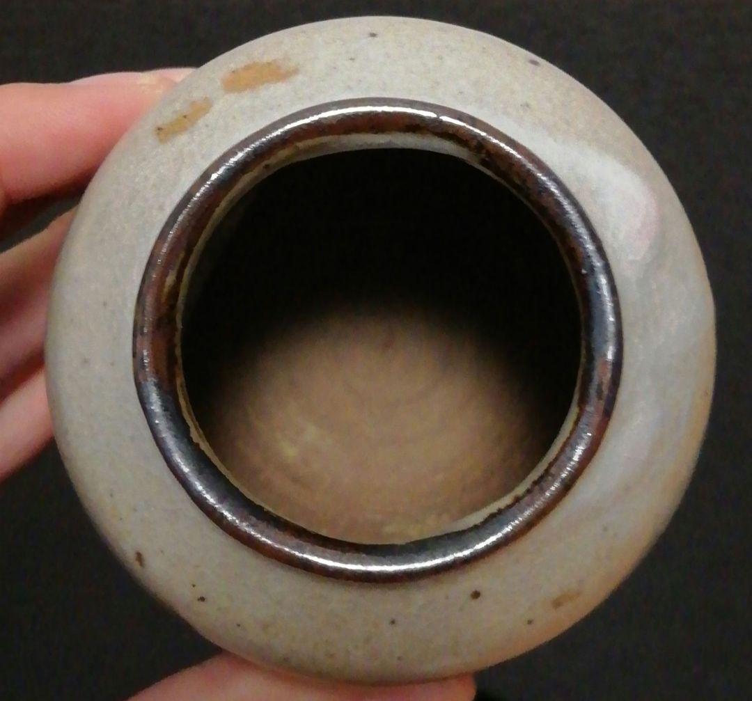 水月窯　虎渓山　唐津焼　茶入　共箱　仕服付　茶道具