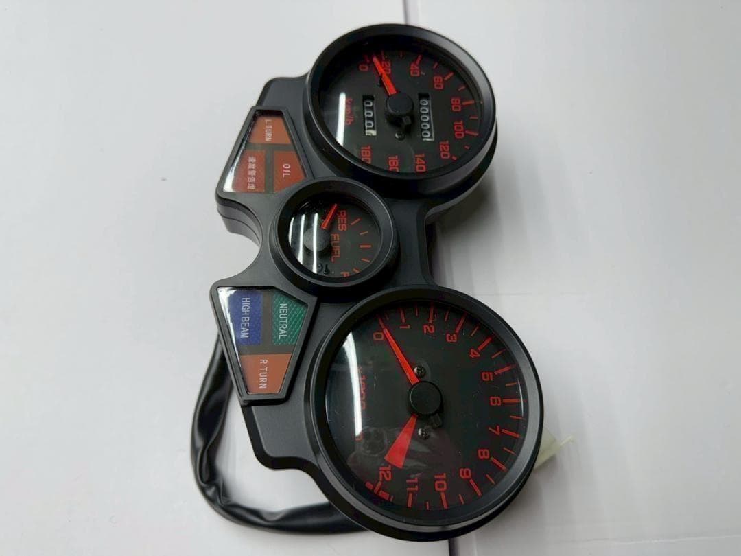 CBX400F メーター リプロ　赤/２型　 当時仕様CBX550F　1型