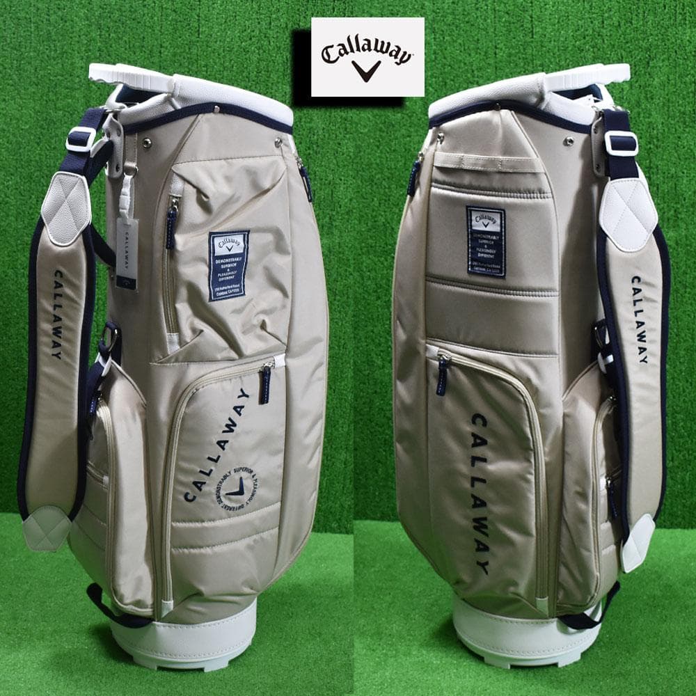 Callaway/キャロウェイ ゴルフ キャディバッグ９.５型【ベージュ】新品！