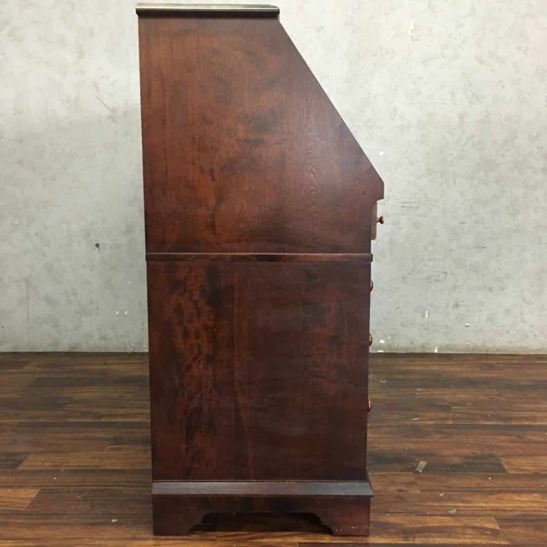 月末限定値下げ！北海道民芸家具 樺無垢材 ライティングビューロー デスク 両袖