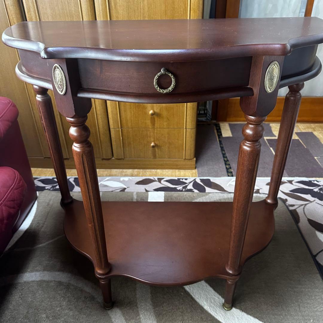 西洋 アンティーク調 コンソールテーブル サイドテーブル