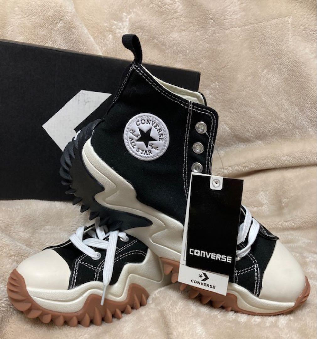 ランスターモーション(韓国モデル)ハイカットブラックサイズ23.5cm 未使用品