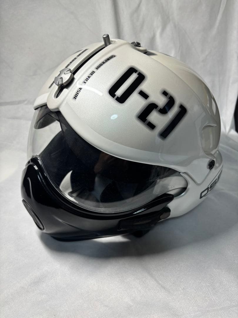 OSBE O-21 フルフェイスヘルメット ホワイト・ブラック