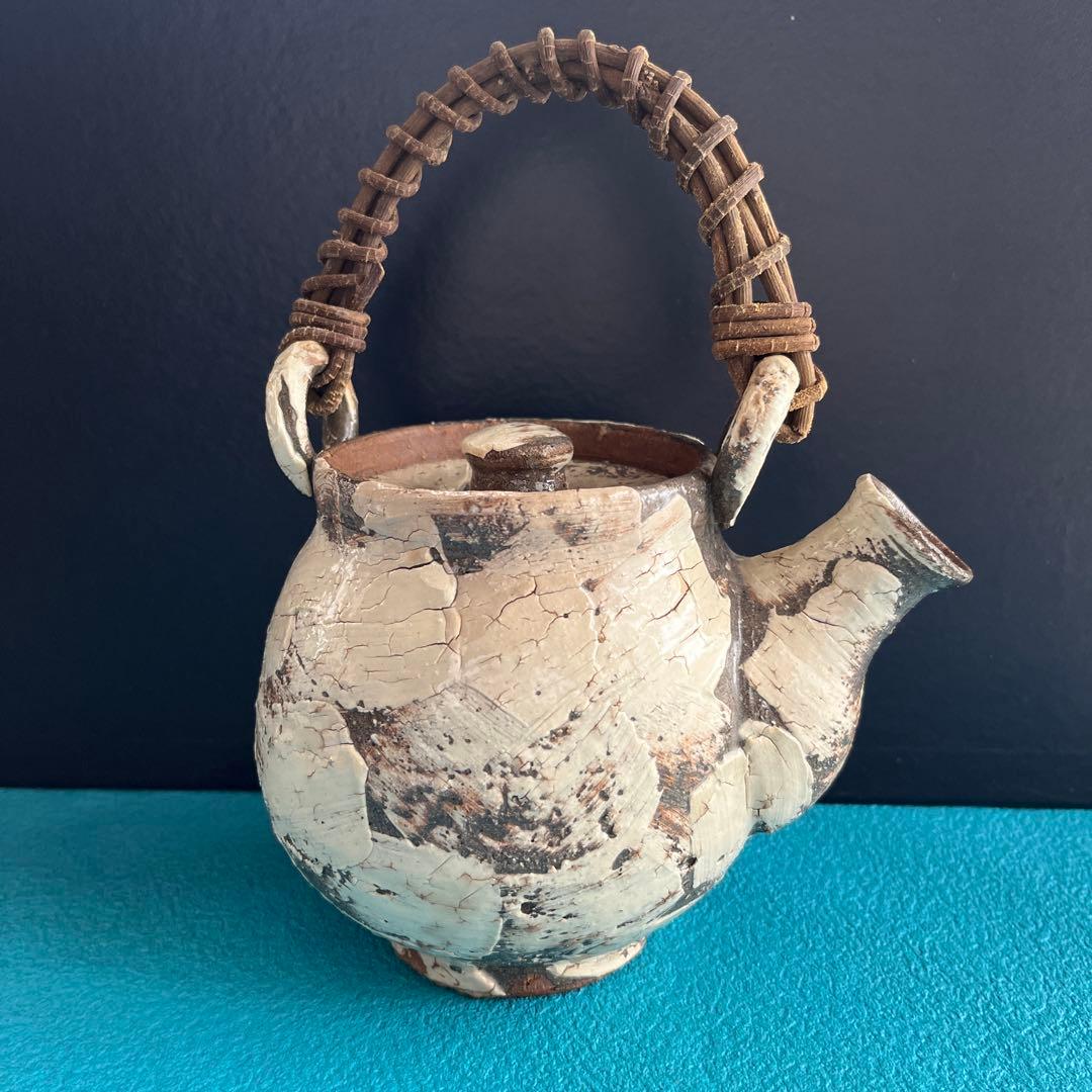 手作り陶器茶釜 小型