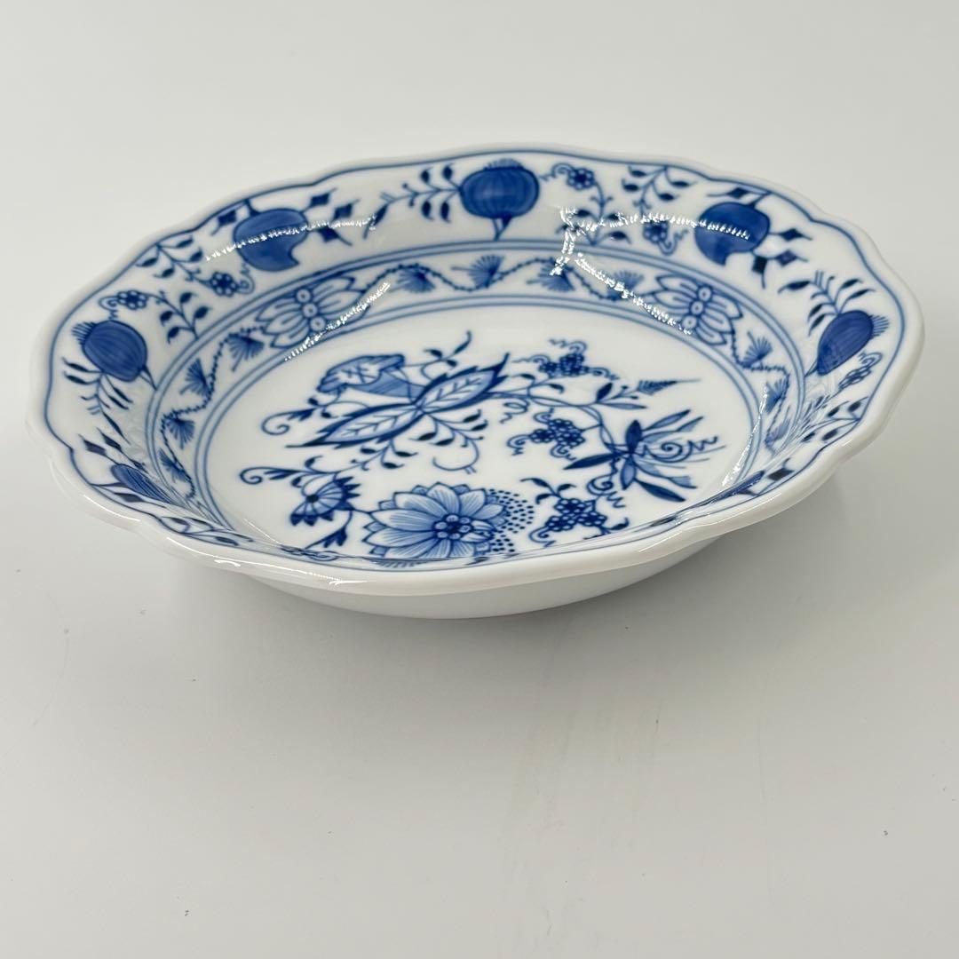 マイセン ブルーオニオン 深皿 デザート皿 17cm 2枚セット 未使用 箱あり