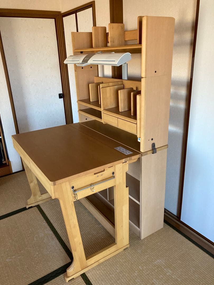 イトーキ　フリーワン　学習机セット　組合せ可能な棚つき　美品　引取or着払い