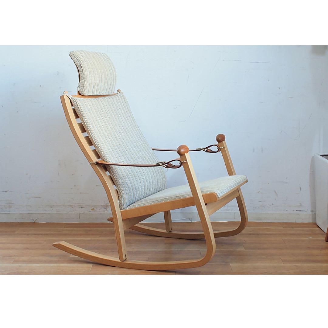 カンディハウス ソリ ロッカー 定価29.8万 ロッキングチェア