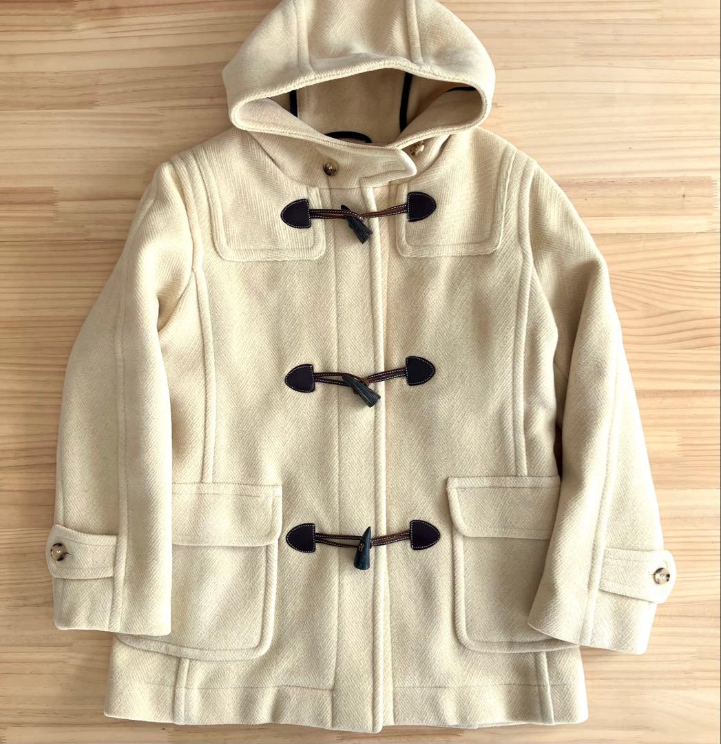 美品 オールドイングランド ウール100 ダッフルコート M ベージュ ショート