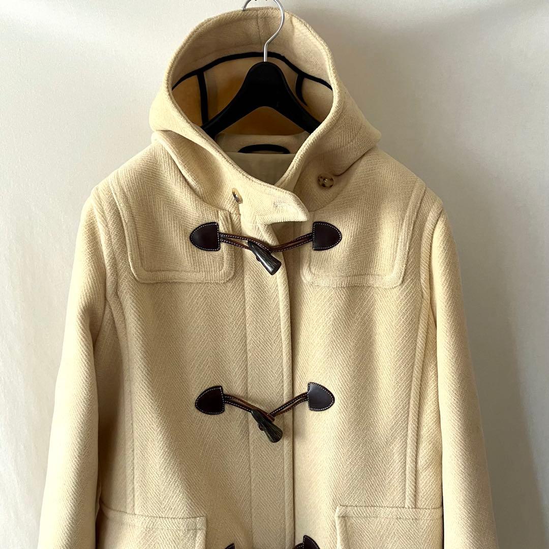美品 オールドイングランド ウール100 ダッフルコート M ベージュ ショート