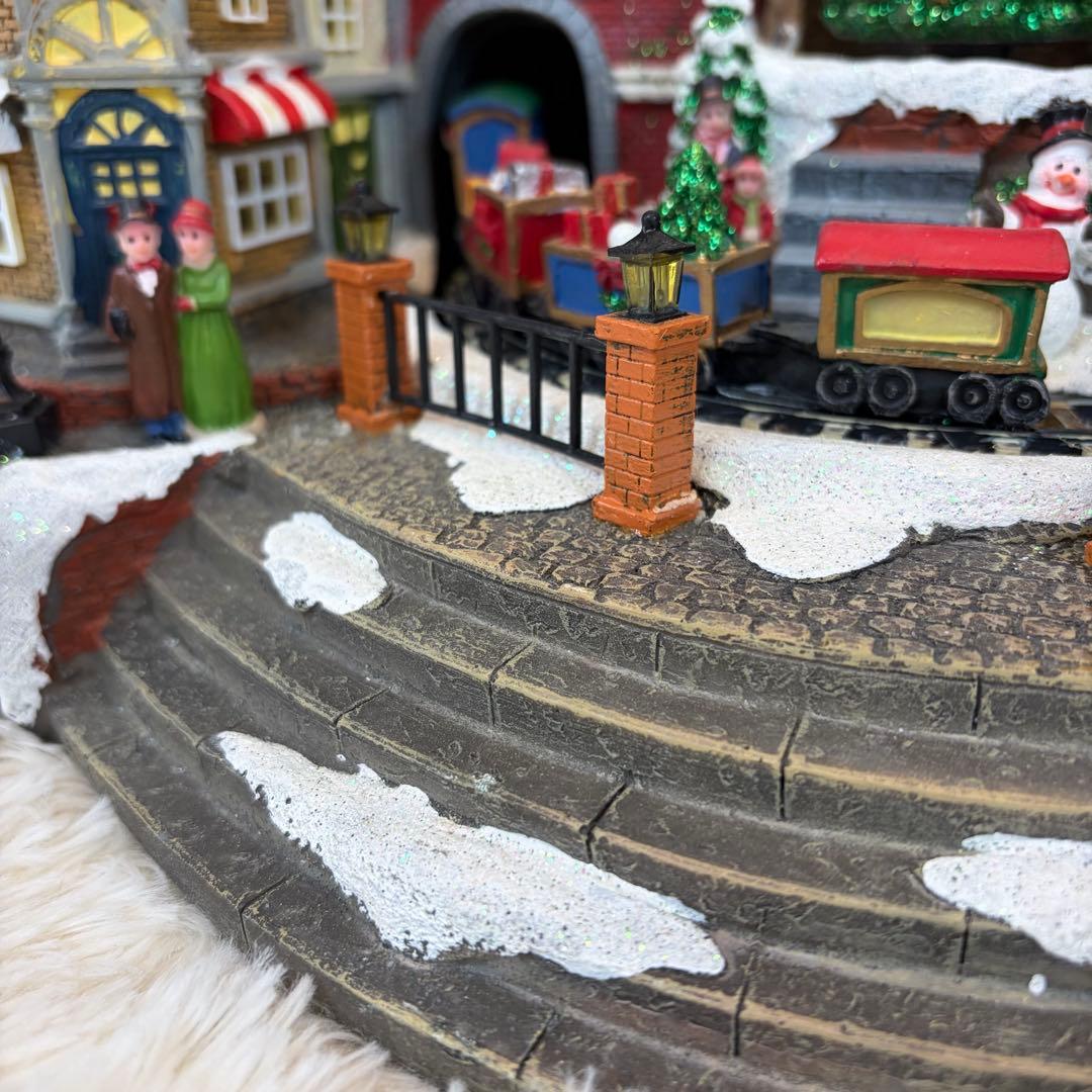 極美品 希少 コストコ クリスマス ビレッジ Animated Village