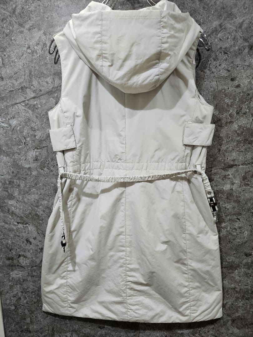 S Max Mara EASY LIVINGフード付 ロングジレ ウエストベルト