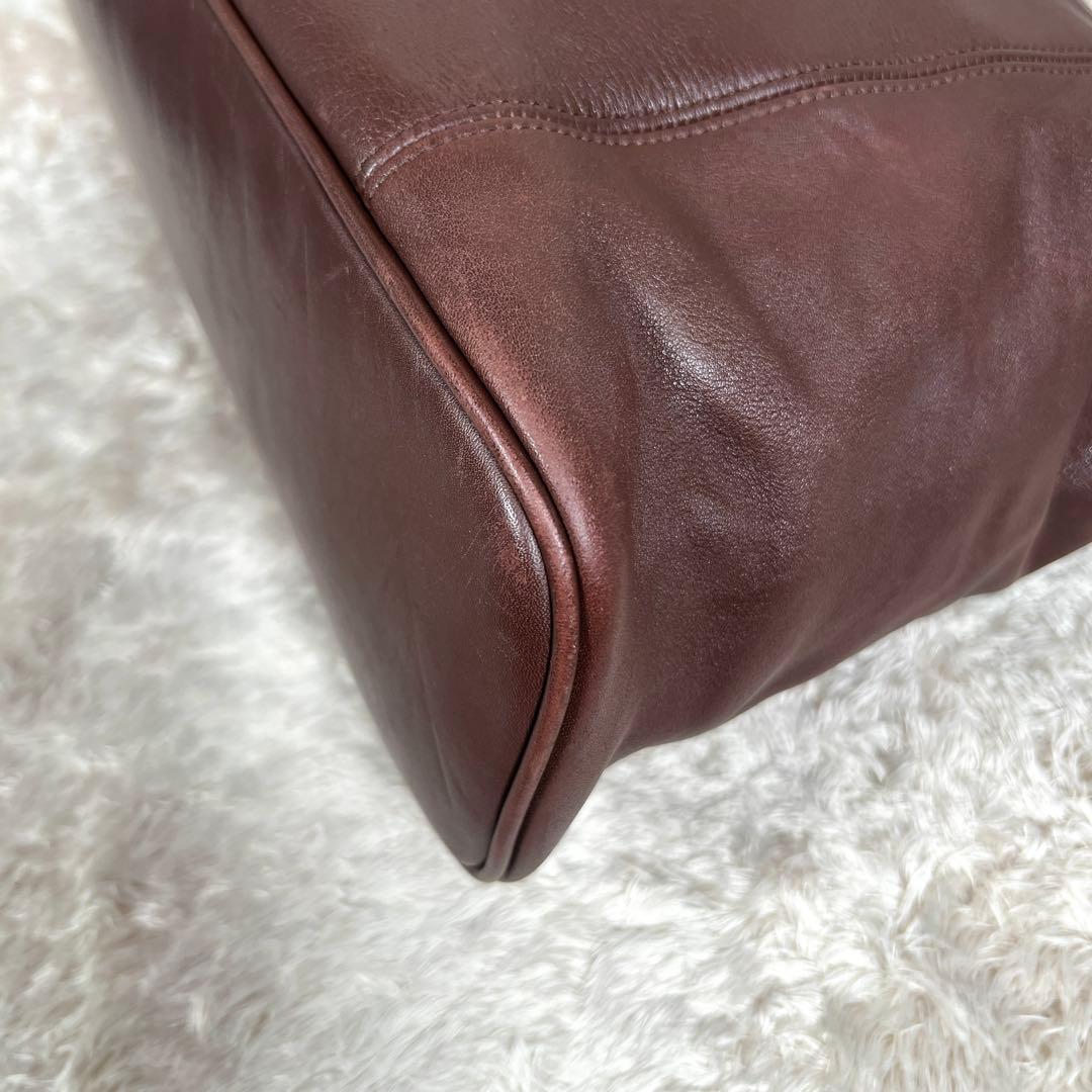 大容量　オールド コーチ グラブタン レザー 4155 トートバッグ ブラウン