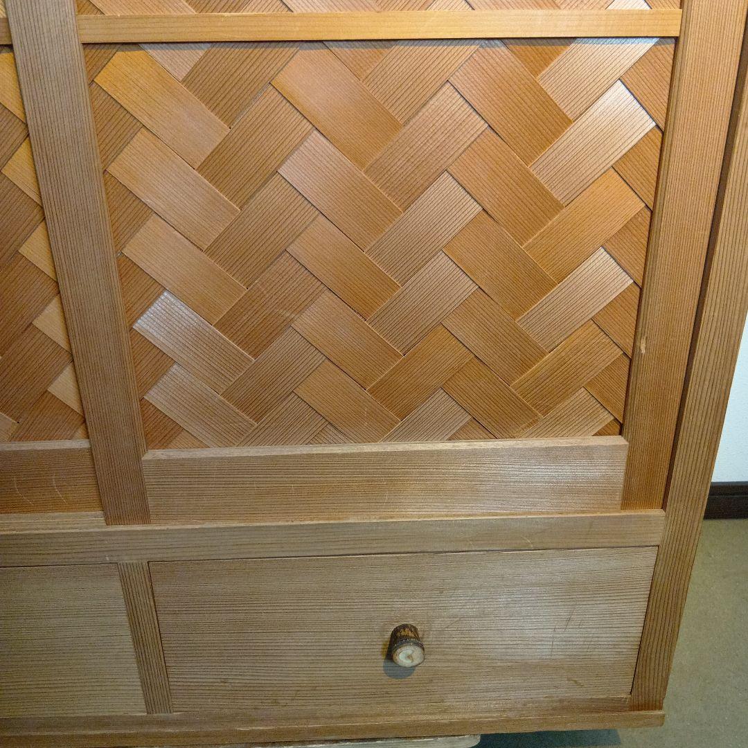 茶道具　水屋棚　置水屋　網代