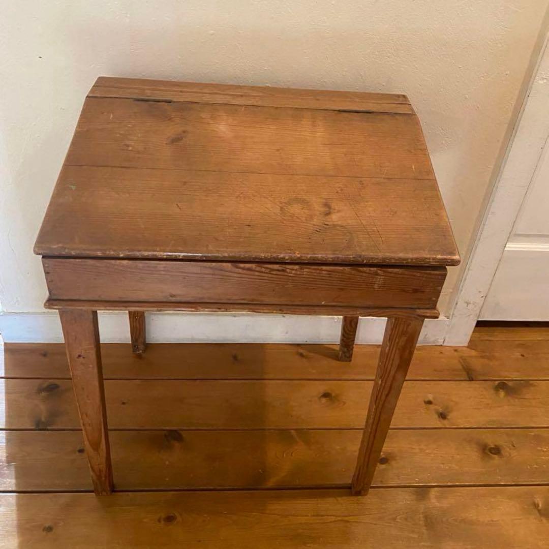 イギリスアンティーク　スクールデスク