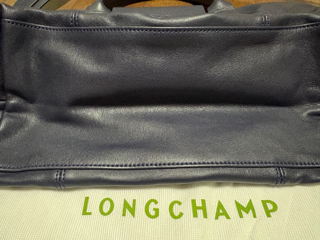 本日限定特価☆ロンシャン　プリアージュ　キュイール　ネイビー　レザー　フランス