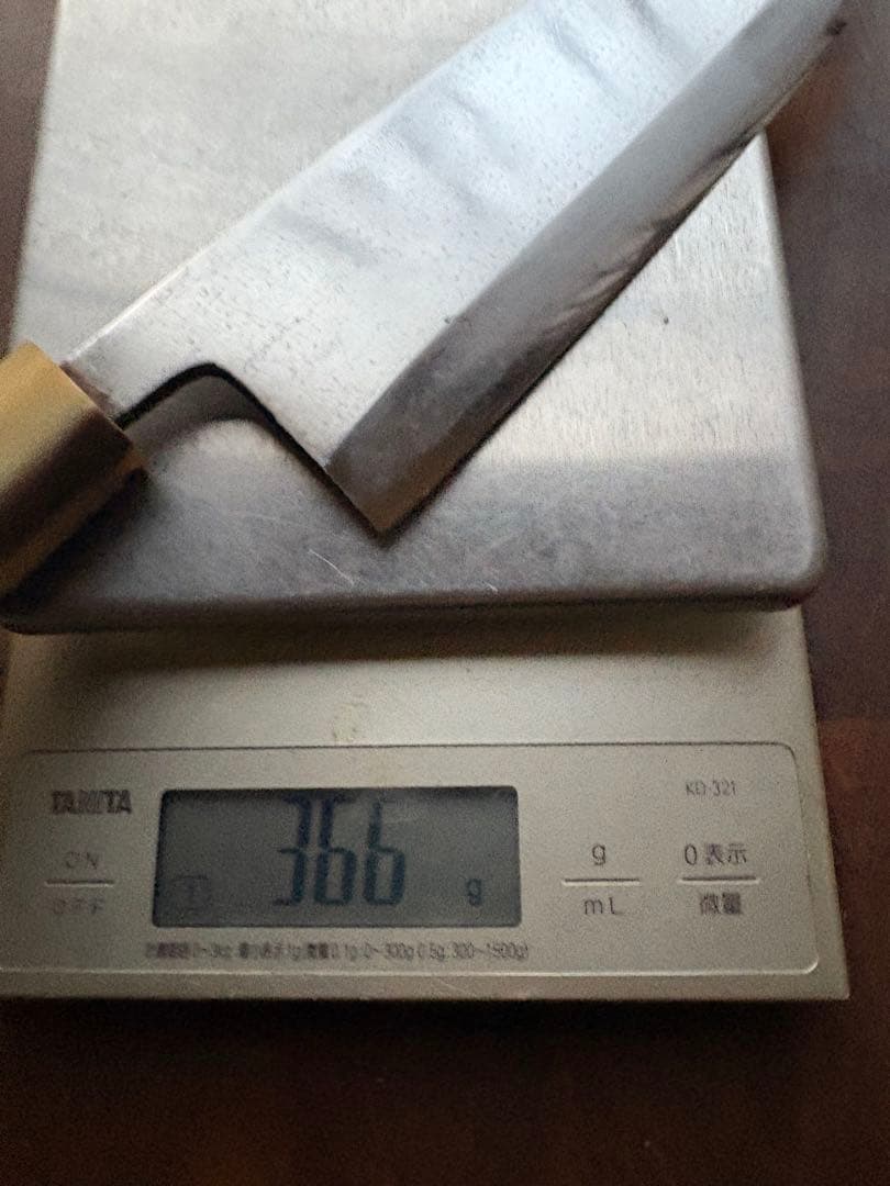 築地　正本　霞　出刃　210mm 7寸　包丁　和包丁　本職　白鋼