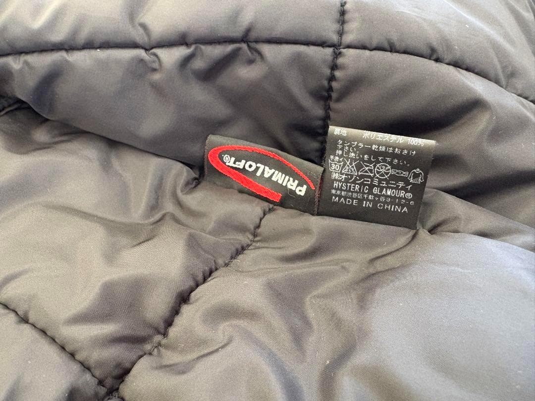 HYSTERIC GLAMOUR ミリタリージャケット プリマロフト ワッペン