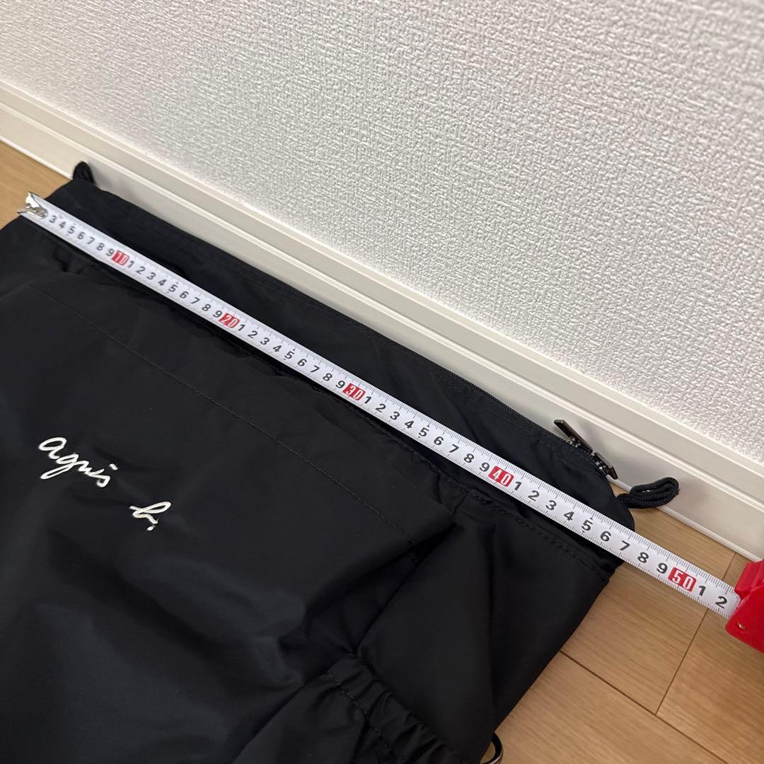 agnis b. ブラック マザーズバッグ　リュック