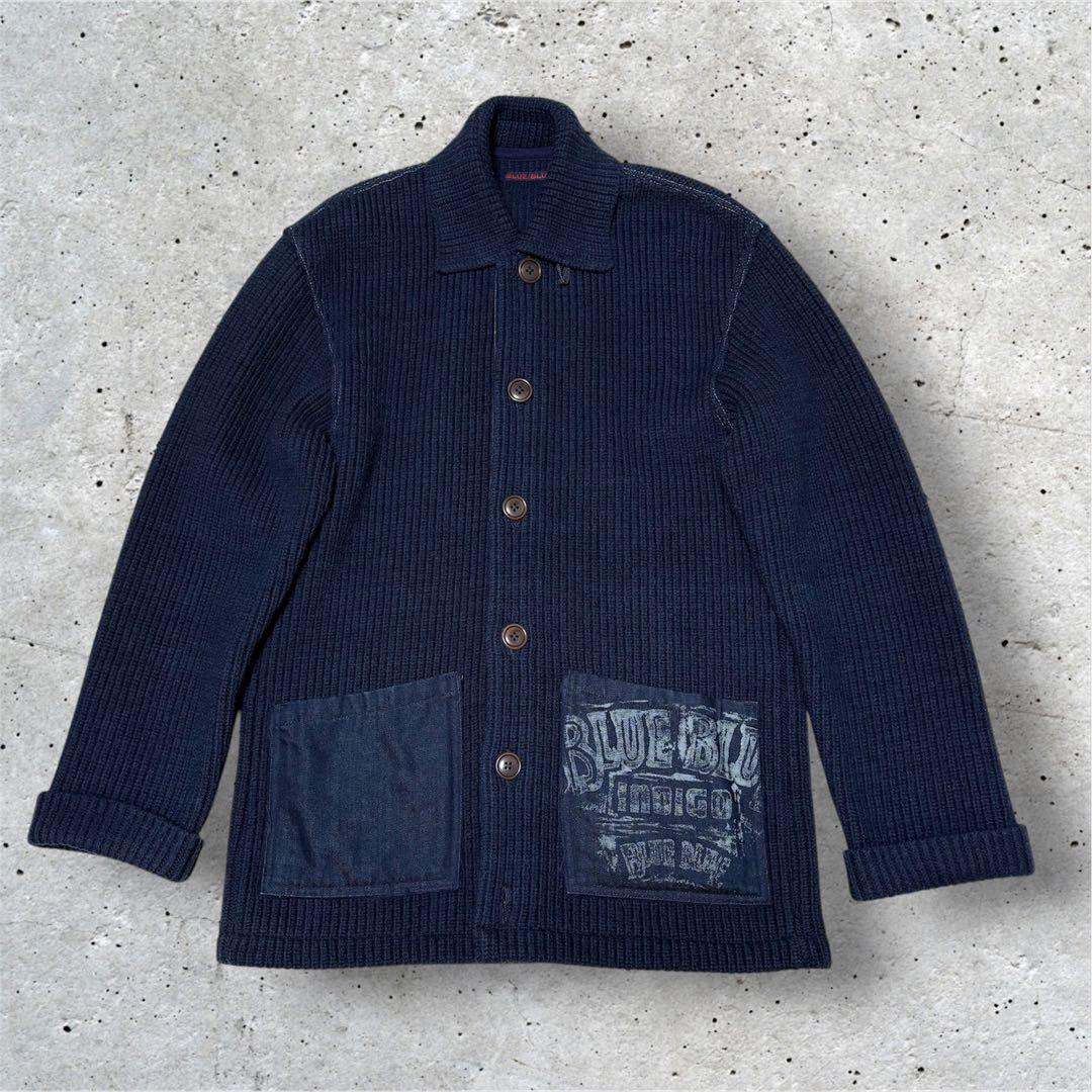BLUE BLUE 圧縮ニットジャケット キムタク着 ラブジェネ 名作