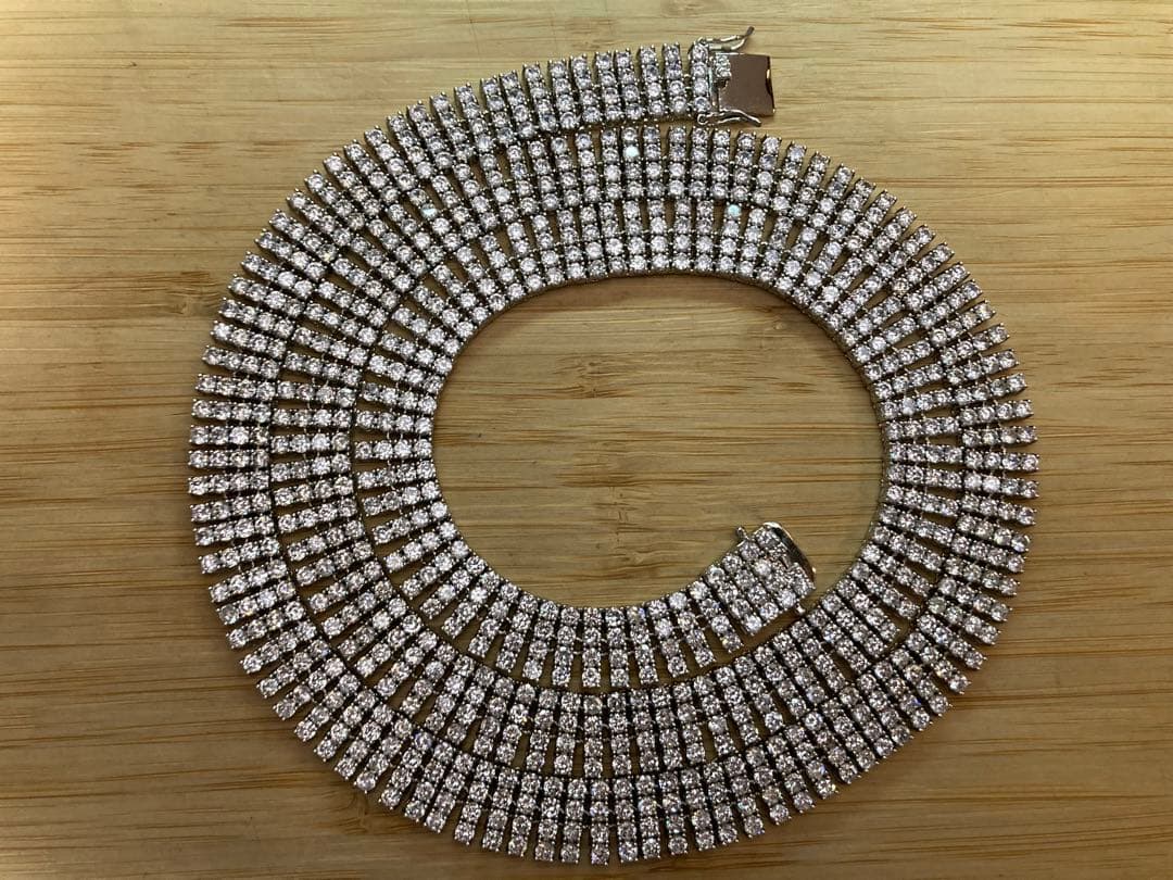 pimpcode blass製 4row テニス ネックレス avalanche