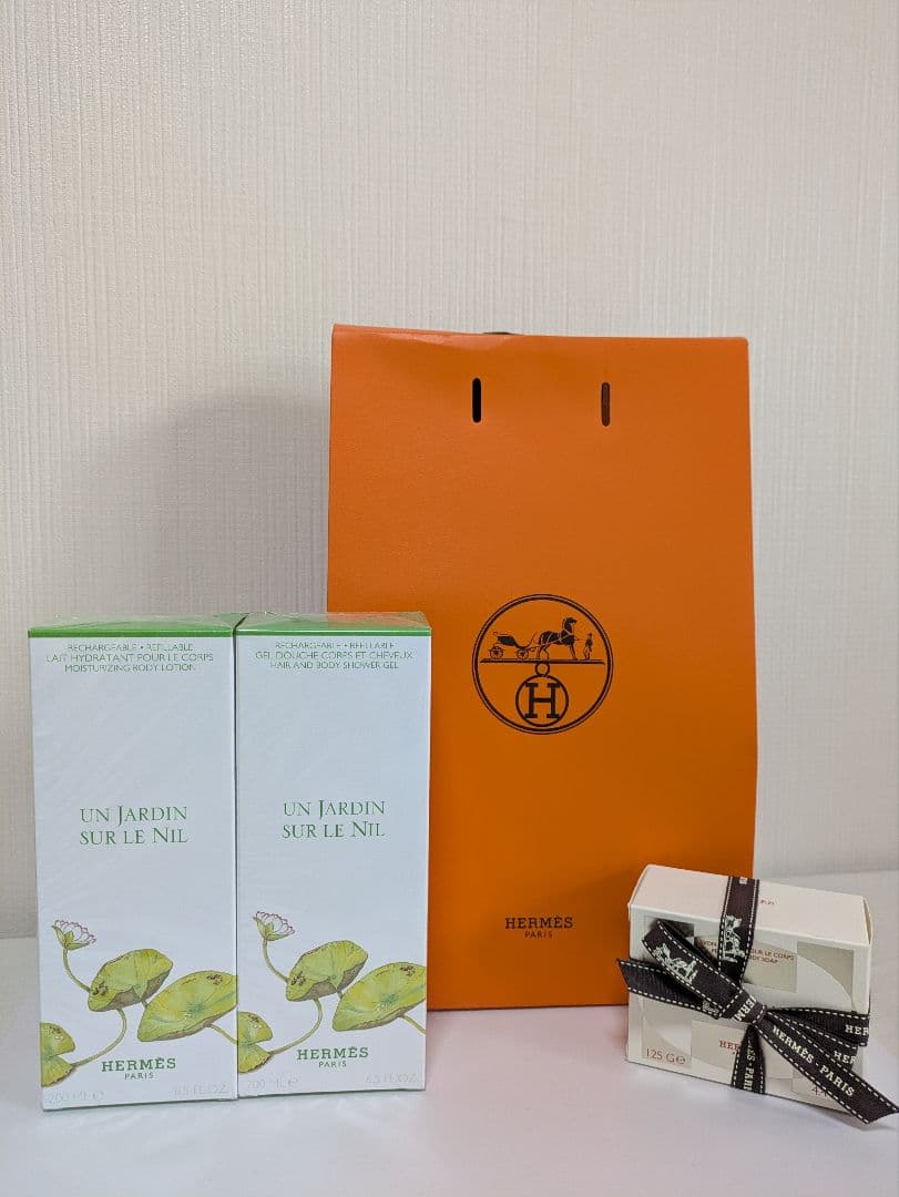 エルメス　ナイルの庭　シャワージェル　ボディローション　バレニアボディソープ