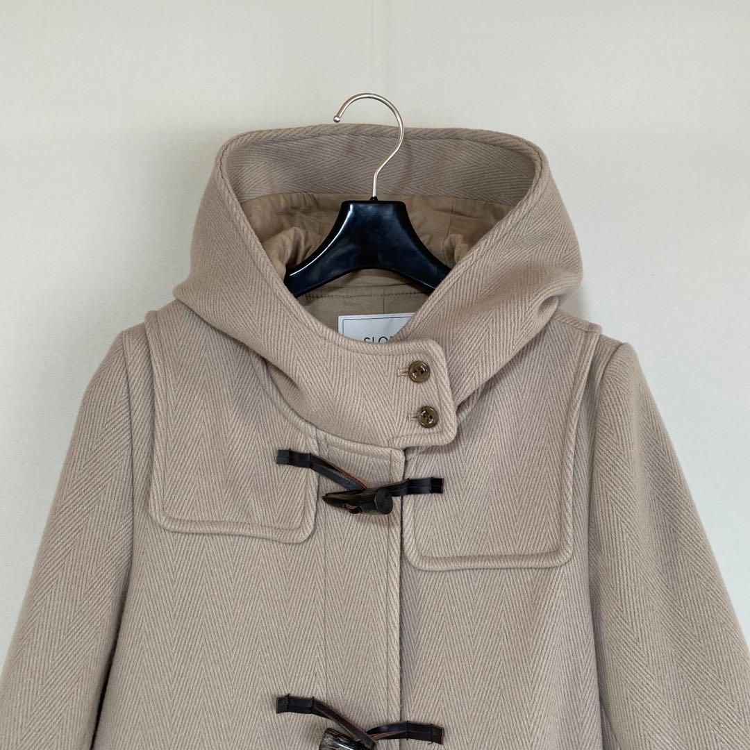 スローブイエナ ダッフルコート 38 ベージュ系 厚手 暖かい DMW