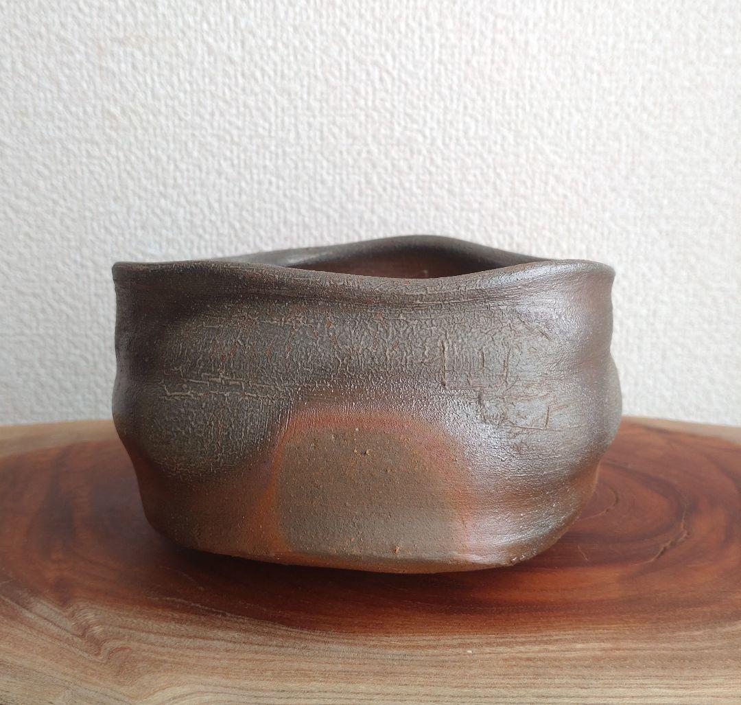 【窯変茶盌】中村和樹　観音土の緋色　中村六郎　中村眞　沓茶碗　古田織部