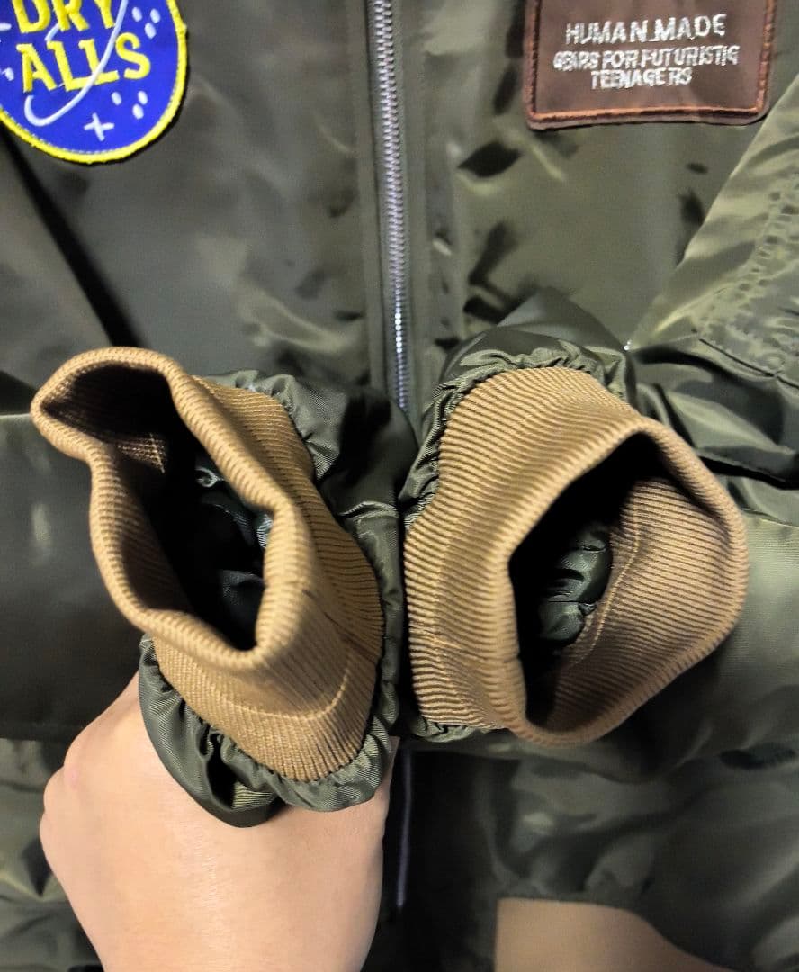 【美品HUMAN MADE BOMBER JACKET ボンバージャケット- L