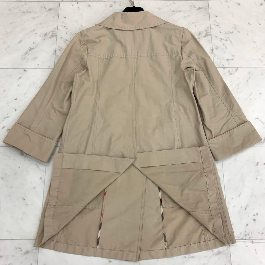 バーバリー ダブルチェスターコート Lサイズ スプリングコート ノバチェック