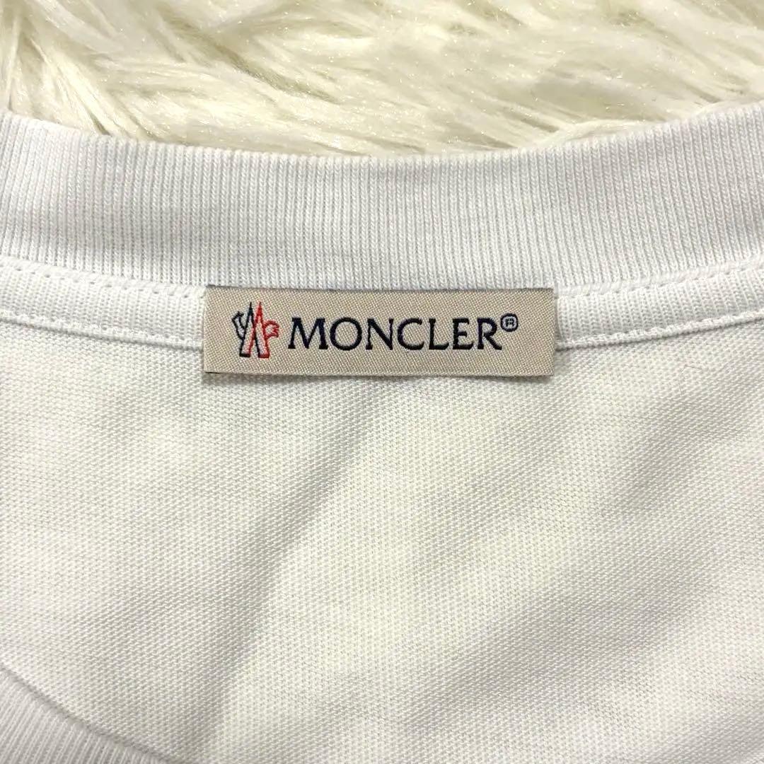 【1/5まで値下げ中】 MONCLER ホワイト 長袖カットソー