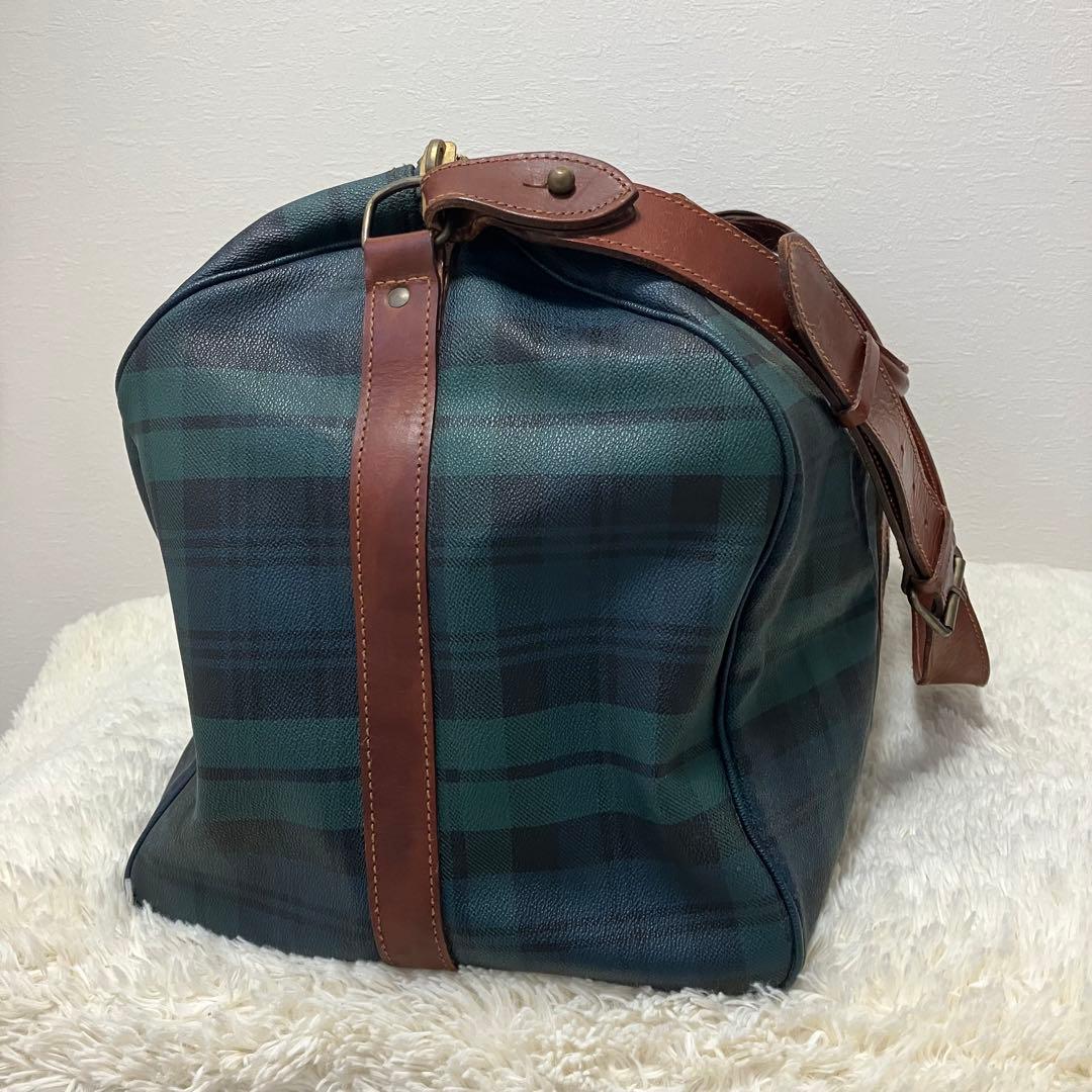 ポロ ラルフローレン ボストンバッグ 2way PVC 旅行　グリーン