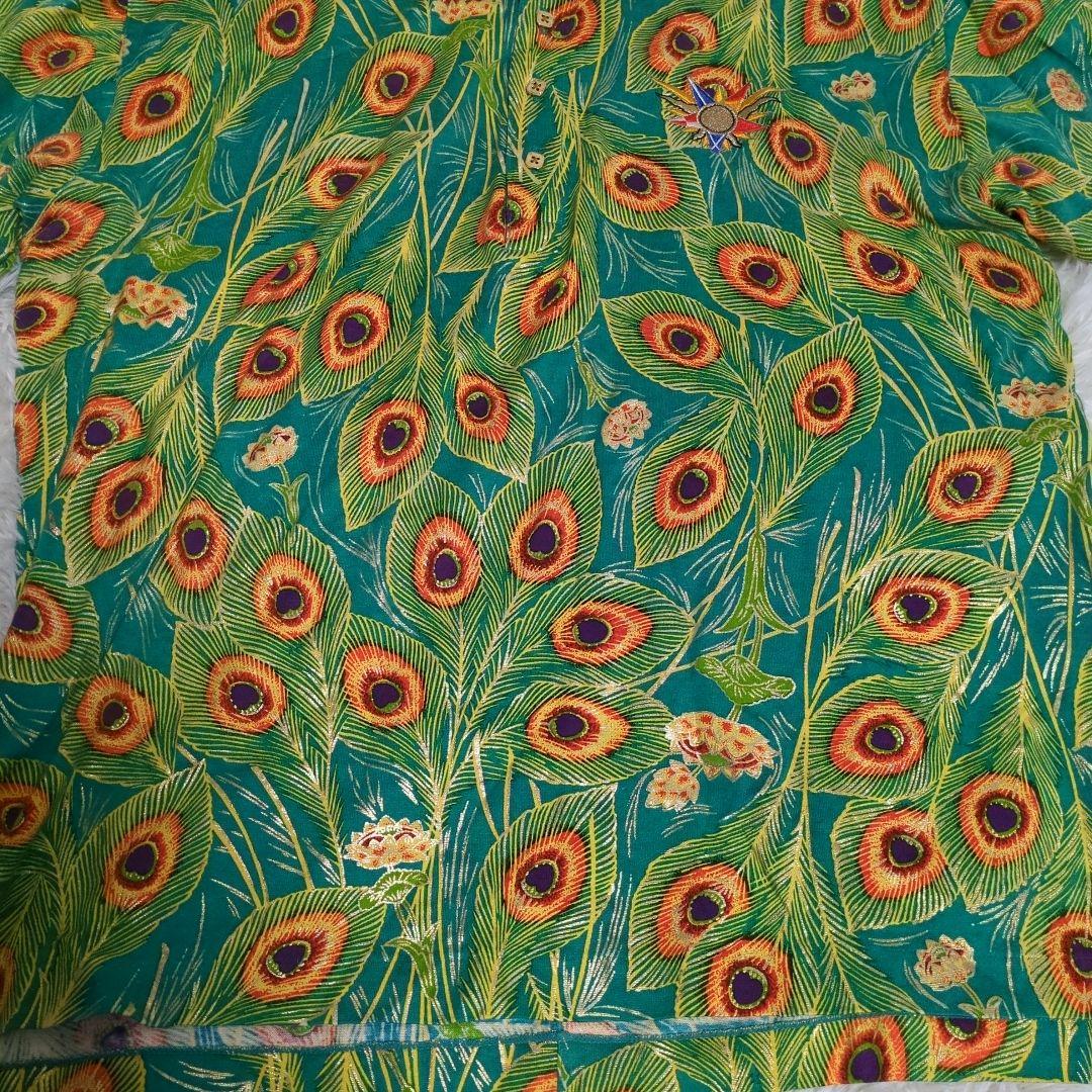 J's JUMBO ジャンボ尾崎 総柄　ポロシャツ 花柄　刺繍　サイズXL