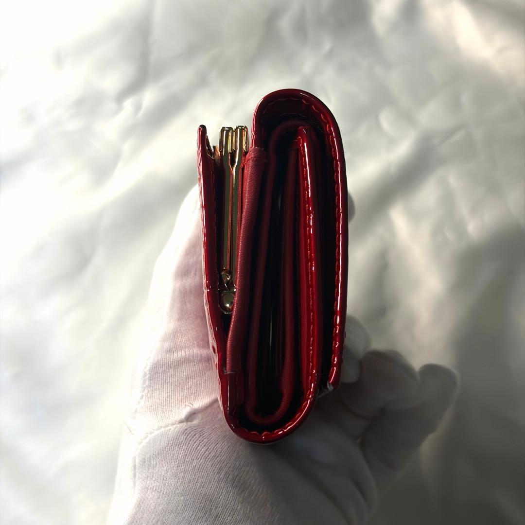 Vivienne Westwood 三つ折財布 エナメル レッド がま口 オーブ