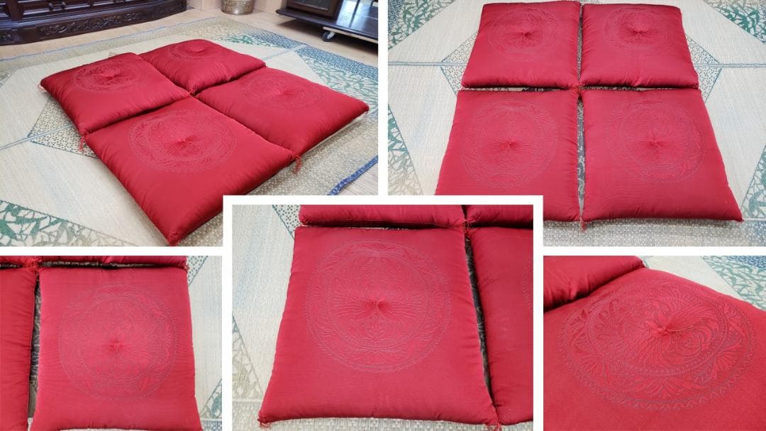 トイプーB22　屋久杉　座卓　座布団付き　和室セット