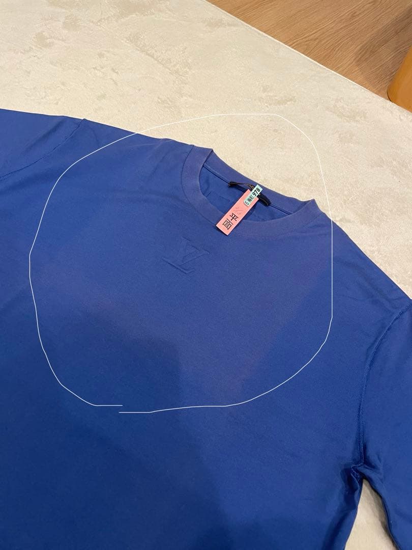 ルイヴィトン　青Tシャツ　難ありXL