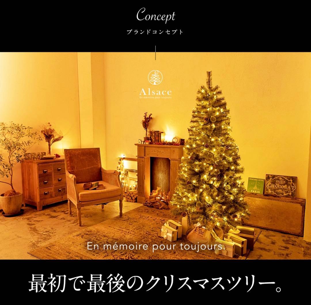2024年度　Alsace アルザス クリスマスツリー 180 cm