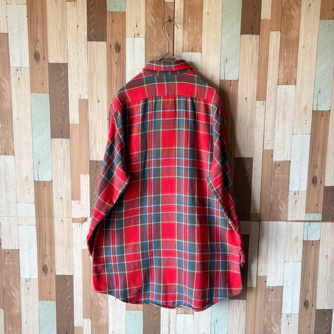 【好配色!!】70s BIG MAC ヴィンテージ ヘビーネルシャツ M 古着