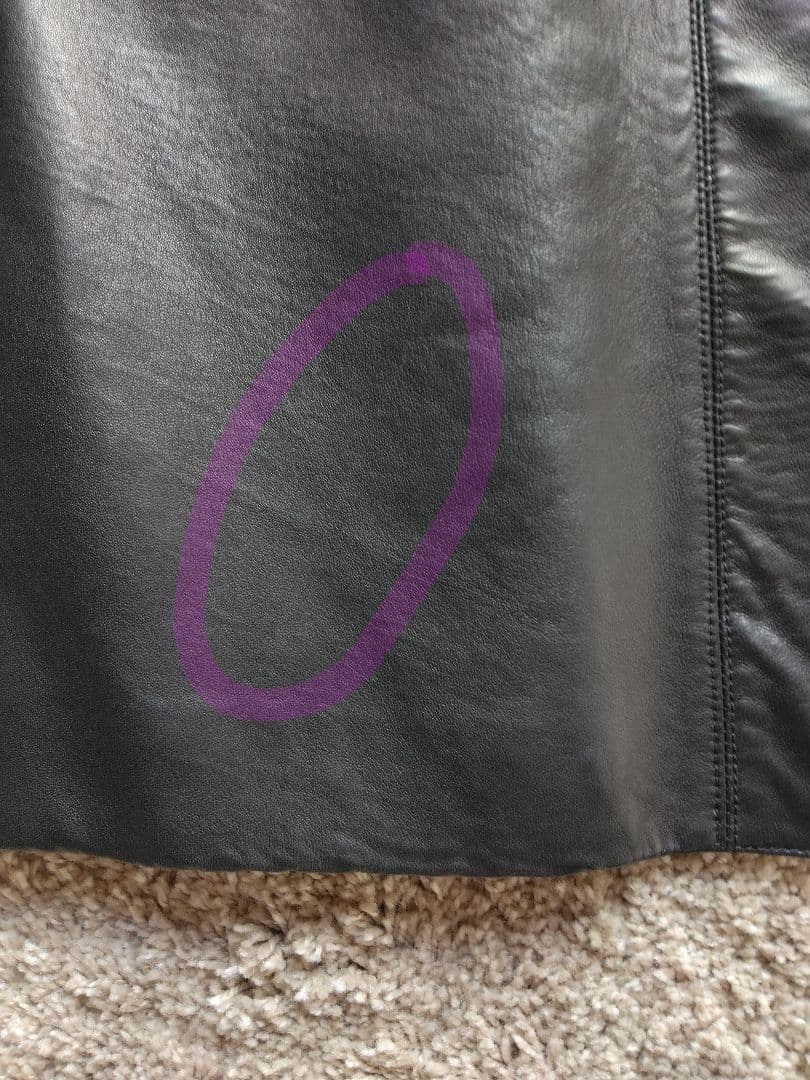 JIL SANDER ブラック レザーコート 34