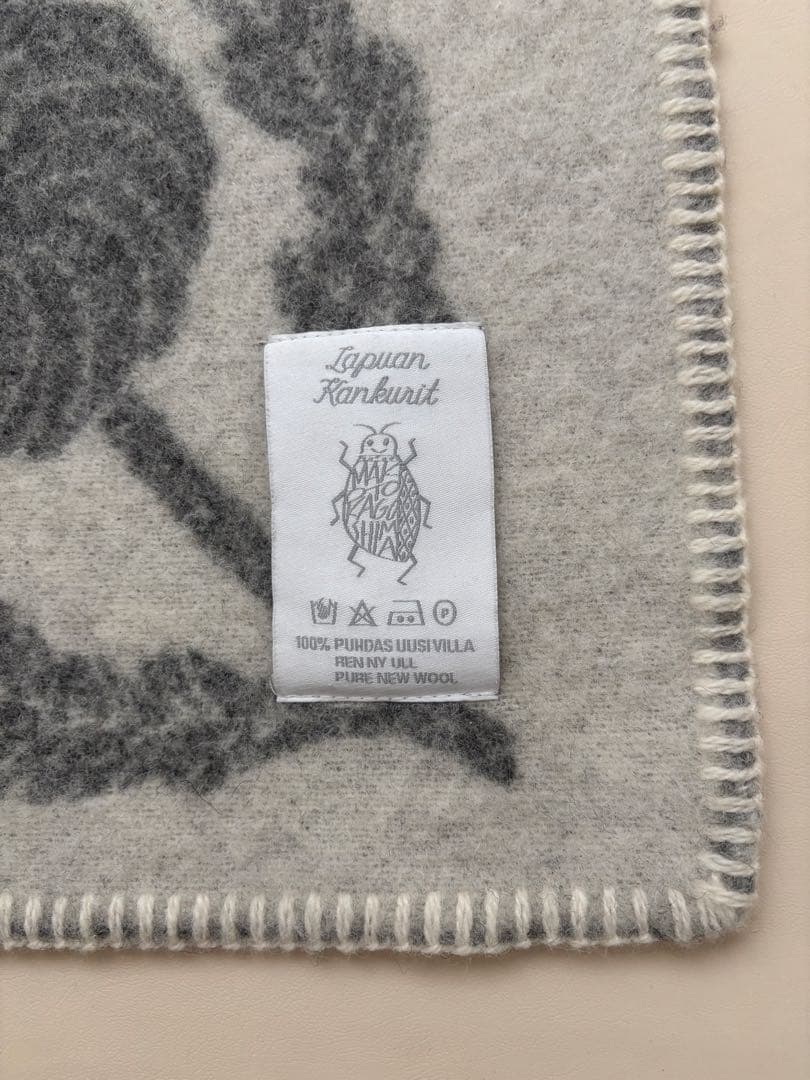 【美品】LAPUAN KANKURIT 鹿児島睦 ブランケット 66×89㎝
