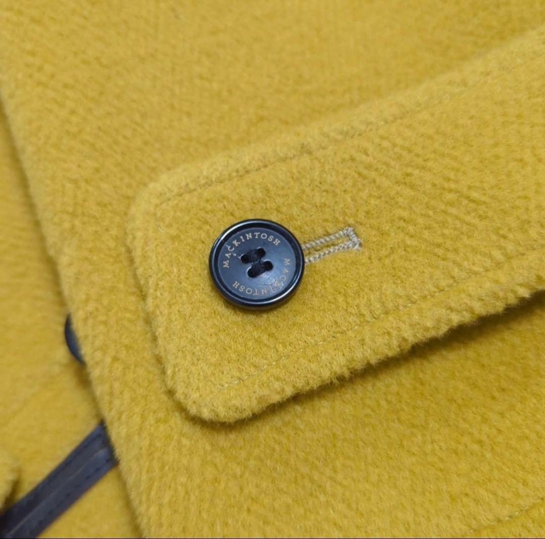 美品✨マッキントッシュ ダッフルコート イエロー 34 英国製 希少カラー