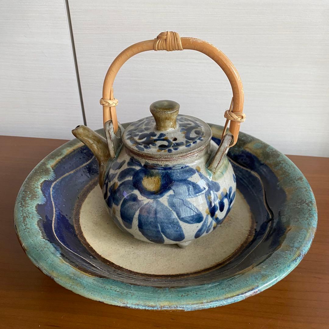 【読谷山焼北窯 】　やちむんの里　鉢　大皿　25cm