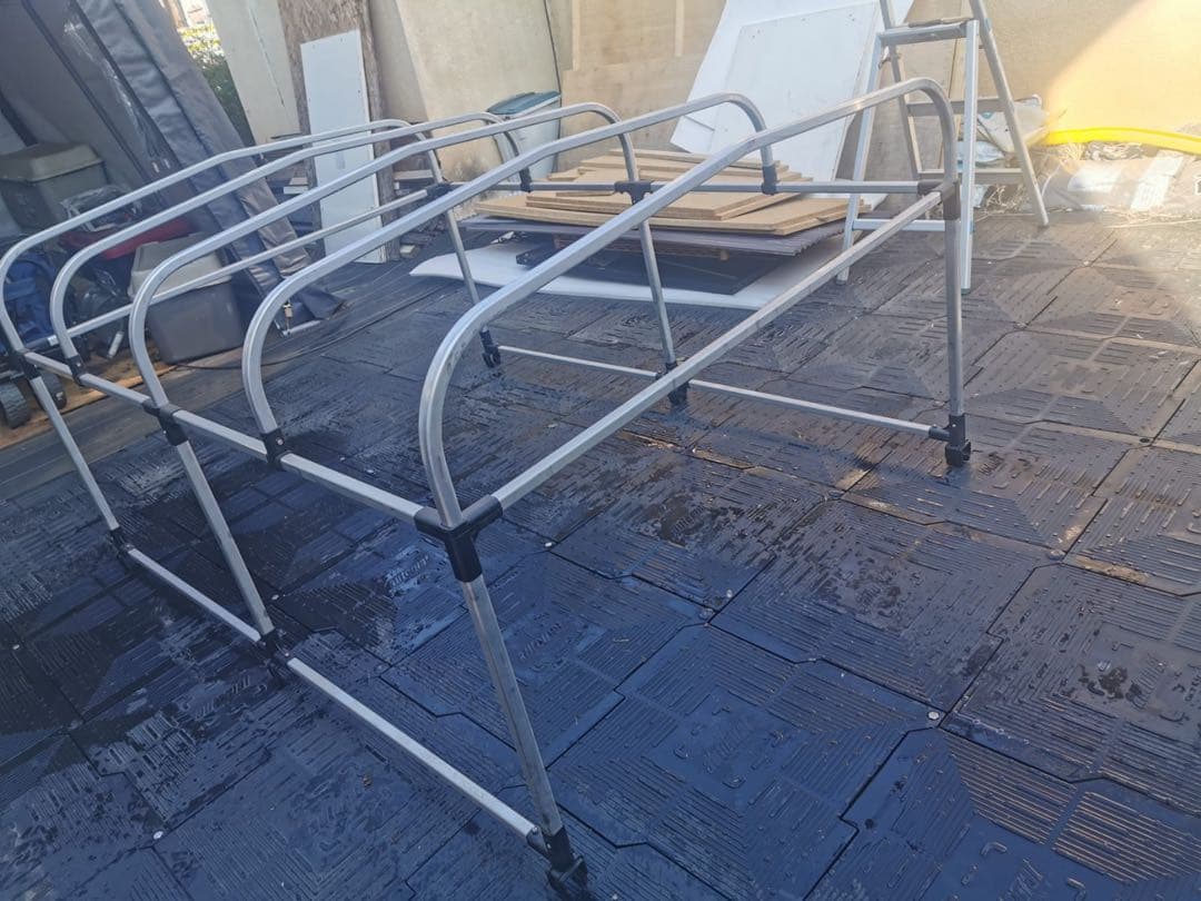 アルミ軽トラック幌セット（3方開きタイプ）旧型タイプ