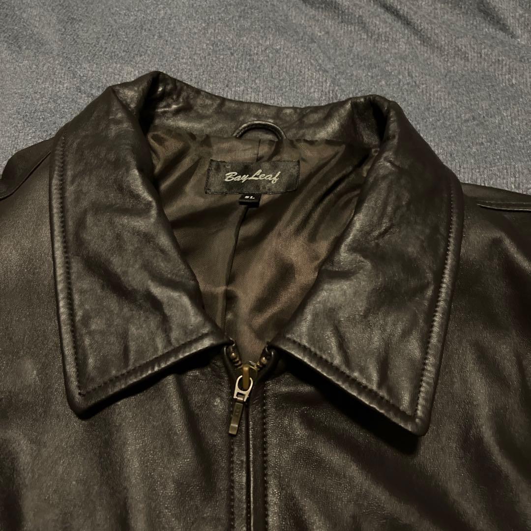 レザージャケット　ダークブラウン　5l 羊革