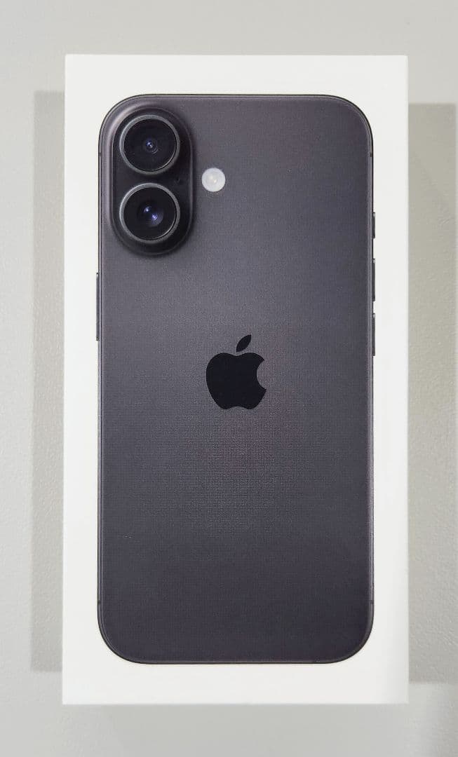【新品未開封】「iPhone16（512GB）」 黒色／ブラック ※保証書有り