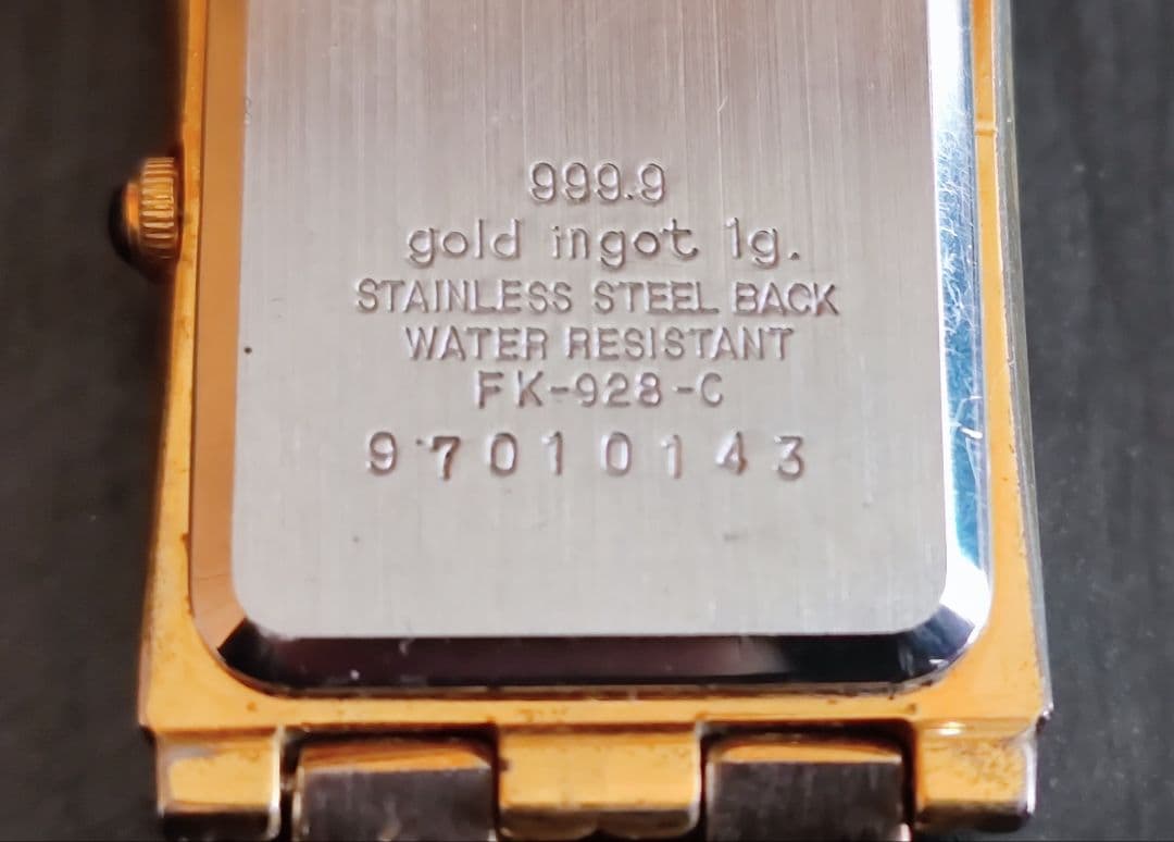 Credit Suisse ゴールド腕時計　純金　インゴット1g