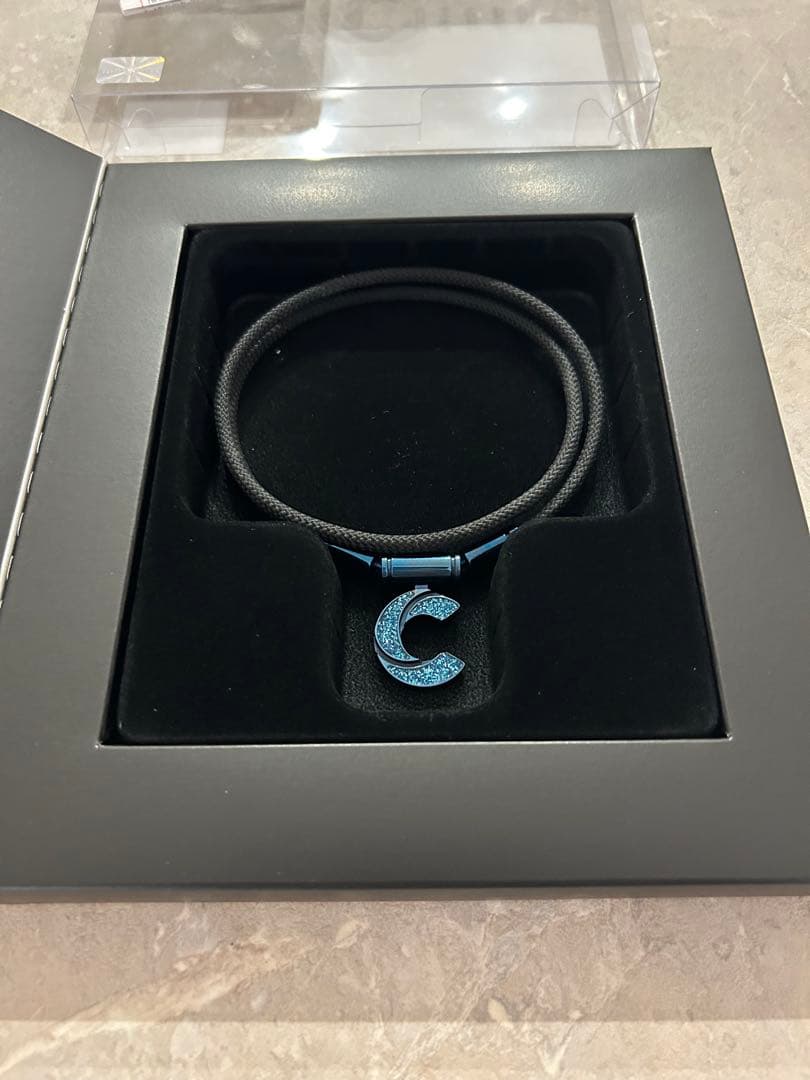 パワードギアネックレス　ブルーラメLサイズ