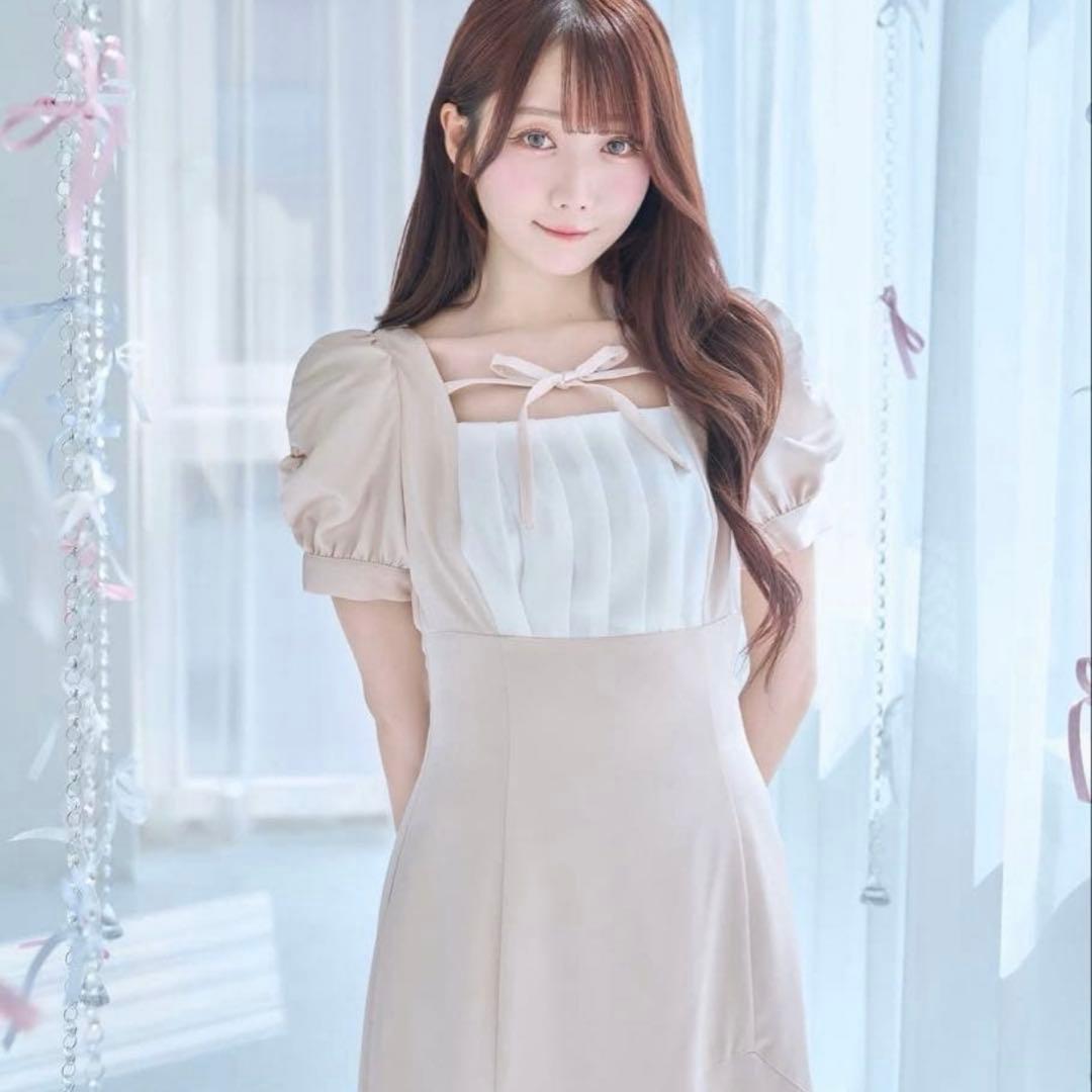 新品未使用 ロゼミューズ Rosé Muse タックマーメイド ワンピース