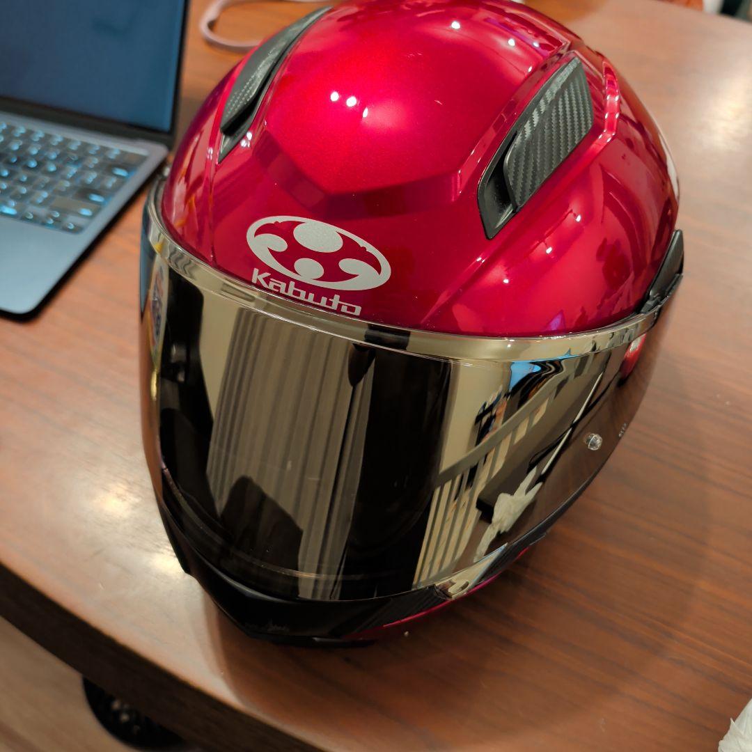 コ*ル様 OGK KABUTO RYUKI シャイニーレッド Lサイズ システム