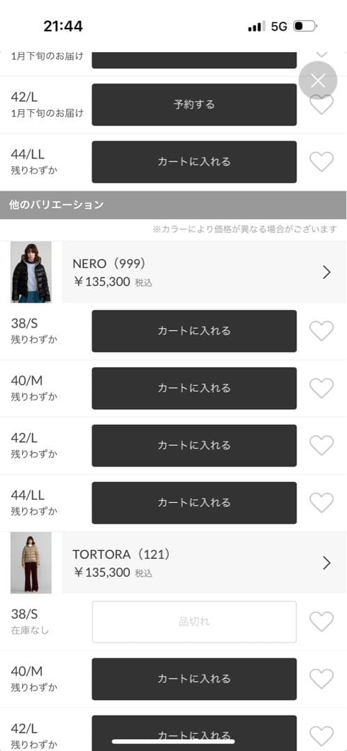 DUVETICA ダークグレー ダウンジャケット M