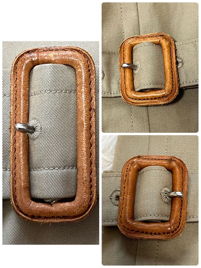 美品✨️バーバリーズ トレンチコート ギャバジン生地 カーキ ノバチェック M